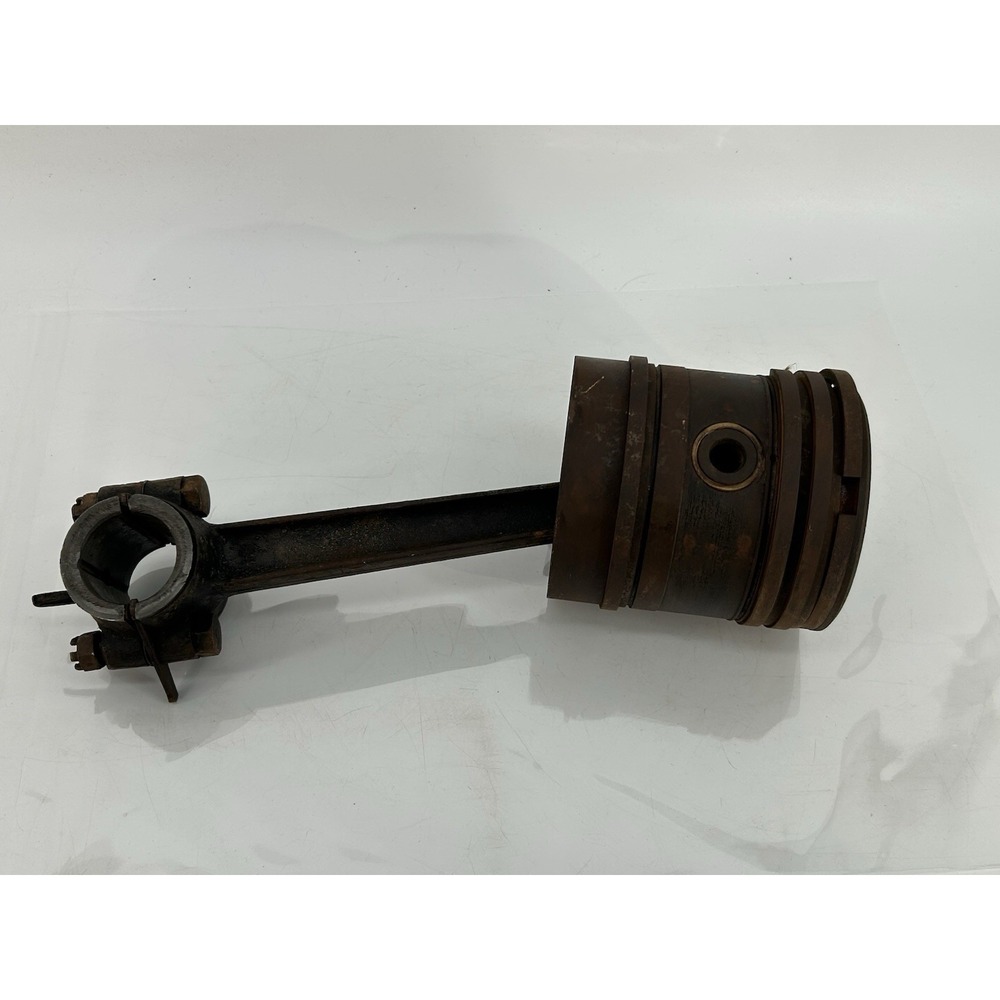 Vintage Cast Iron Engine Piston & Connecting Rod